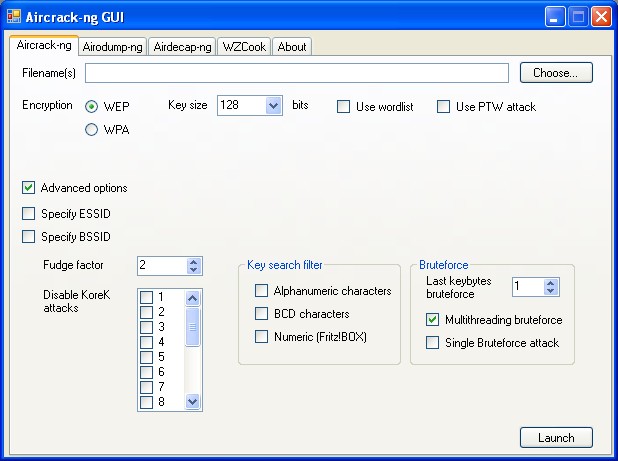 Aircrack-ng GUI