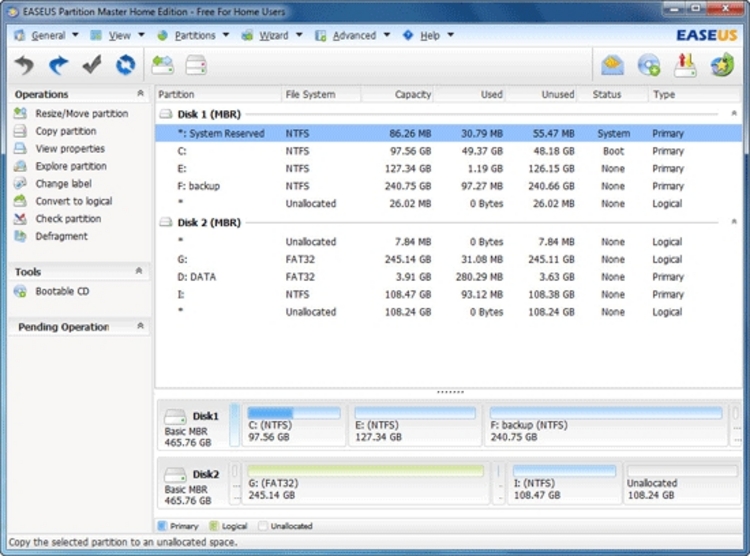 EASEUS Partition Master