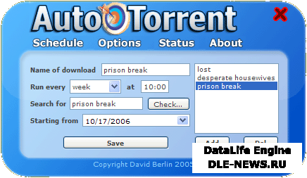 AutoTorrent Lite 0.1 AutoTorrent Lite 0.1