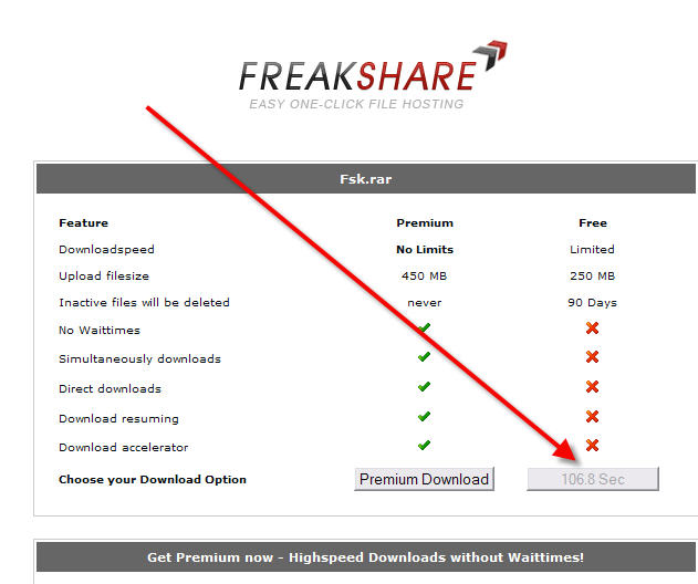 como descargar, en este caso de freakshare