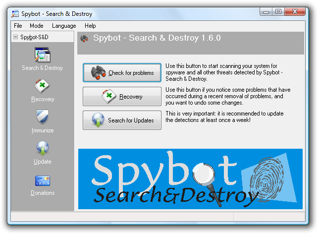 SpyBot Search & Destroy