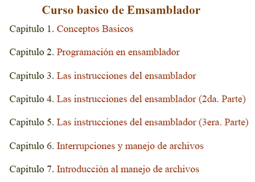 Curso básico de ensamblador