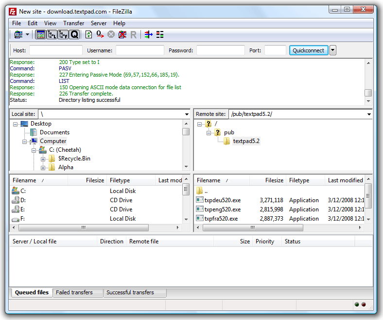 FileZilla Client 3.3.0 