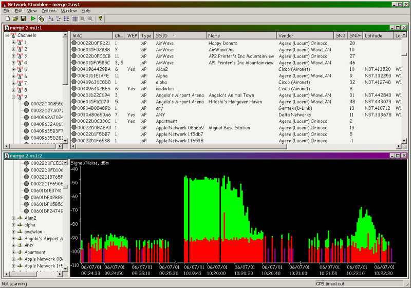 netstumbler versión 0.4.0 netstumbler