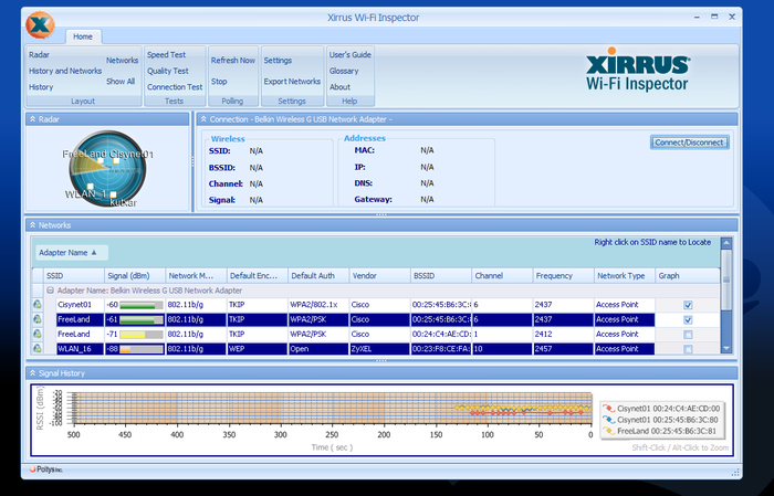 Xirrus WiFi inspector